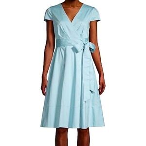 Gal Meets Glam Midi Fit & Flare Wrap Dress